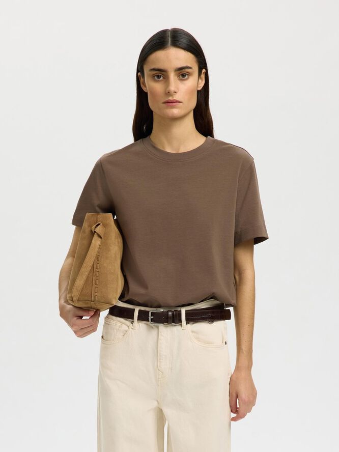 SLFESSENTIAL SS BOXY TEE NOOS