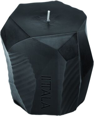 Kanto block candle 10cm ash