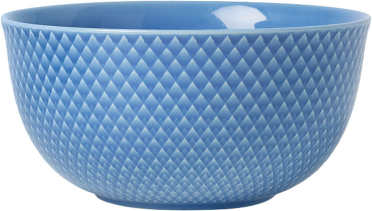 Rhombe Serveringsskål Ø17,5 cm blå porcelæn