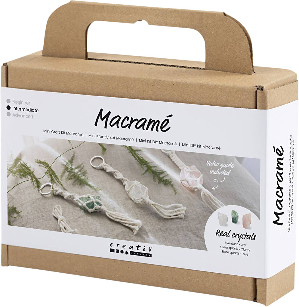 Mini DIY Kit Macram&eacute;, N&oslash;glering