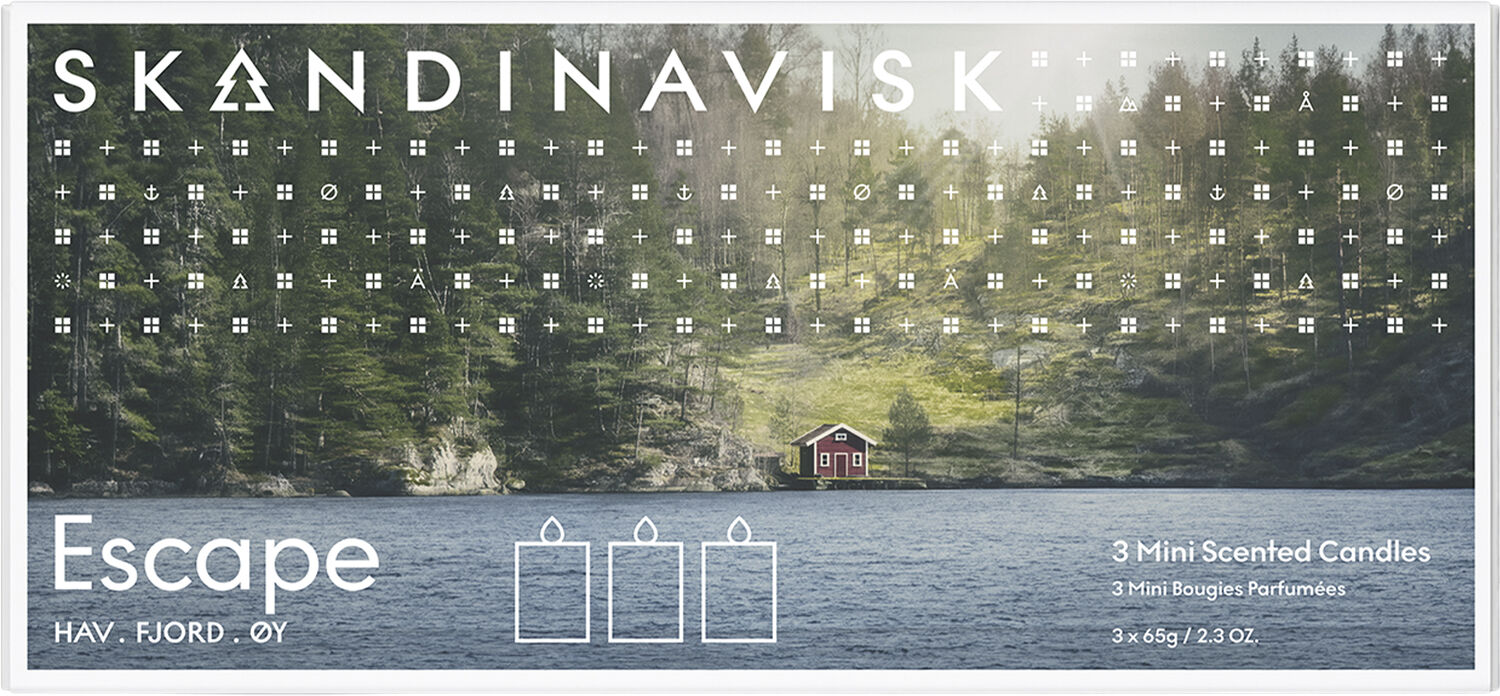 ESCAPE Mini Candle Giftset 65g x 3