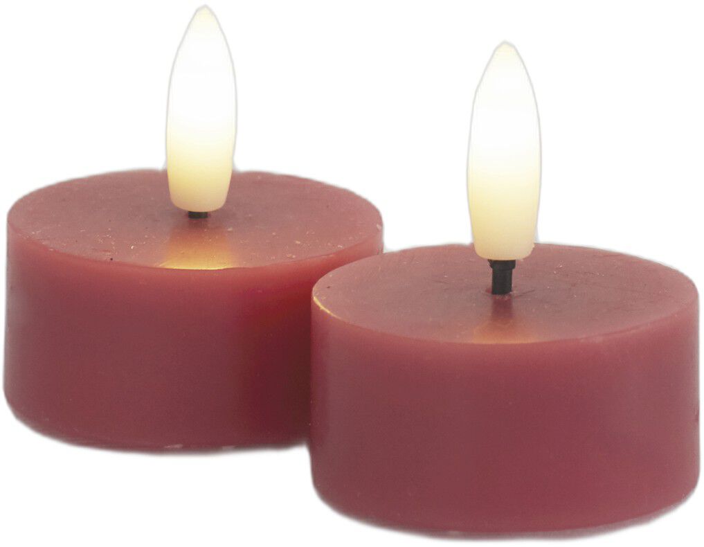 Sille Fyrfadslys 2 stk. s&aelig;t, &Oslash;4,5XH2,2cm