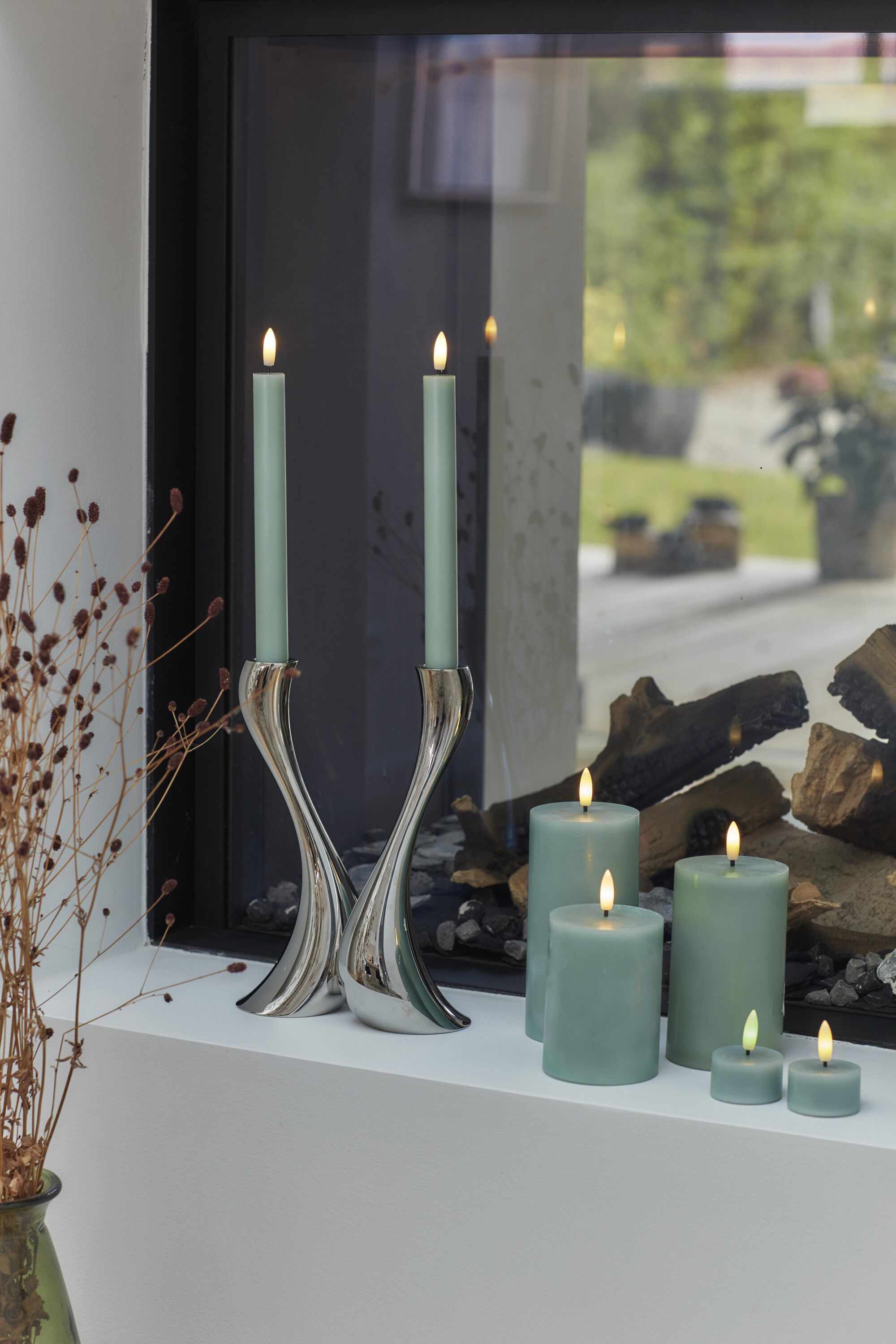 Sille &Oslash;7,5x15cm, Sandy Green