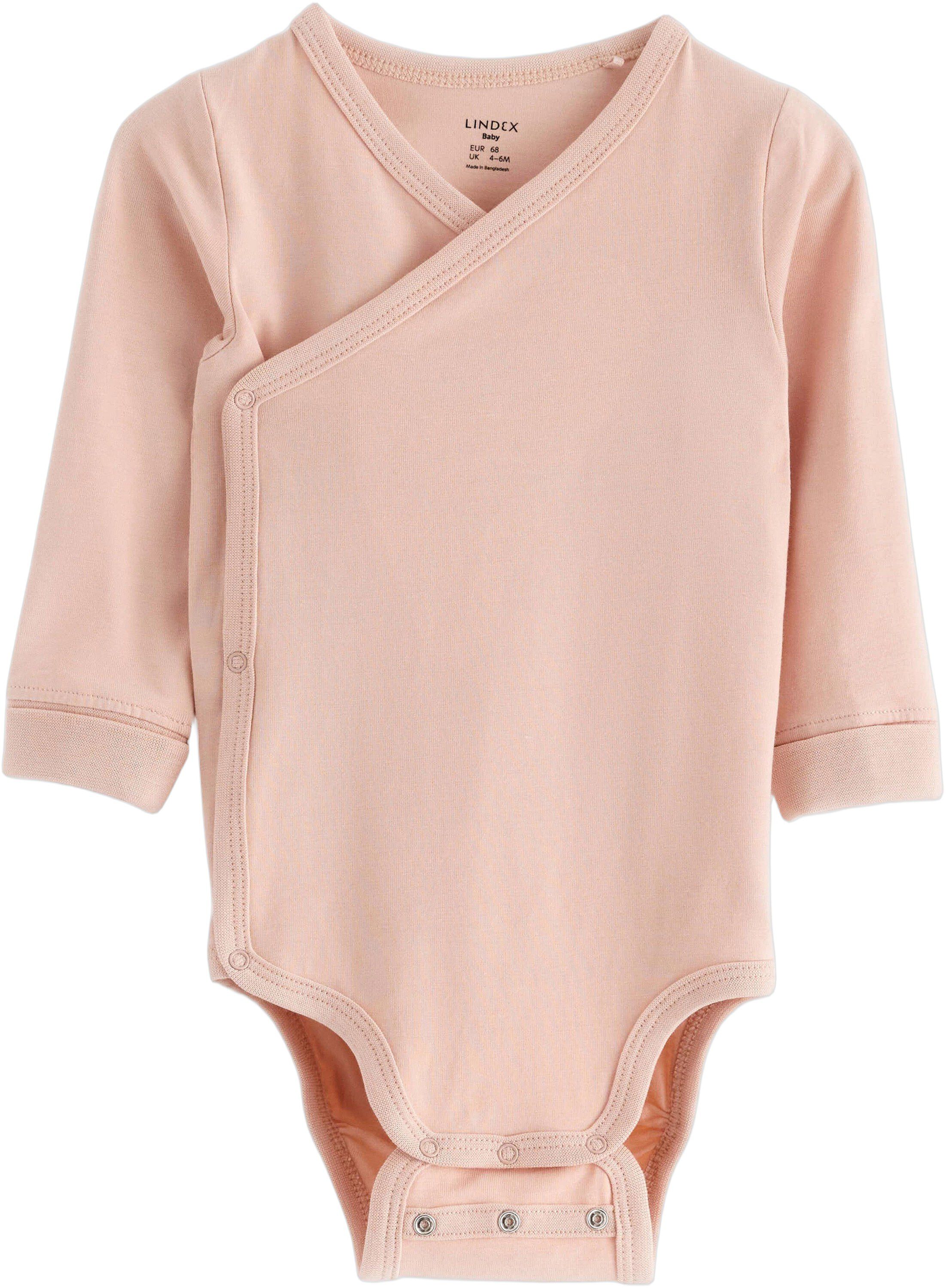 Cotton jersey wrap bodysuit with lo
