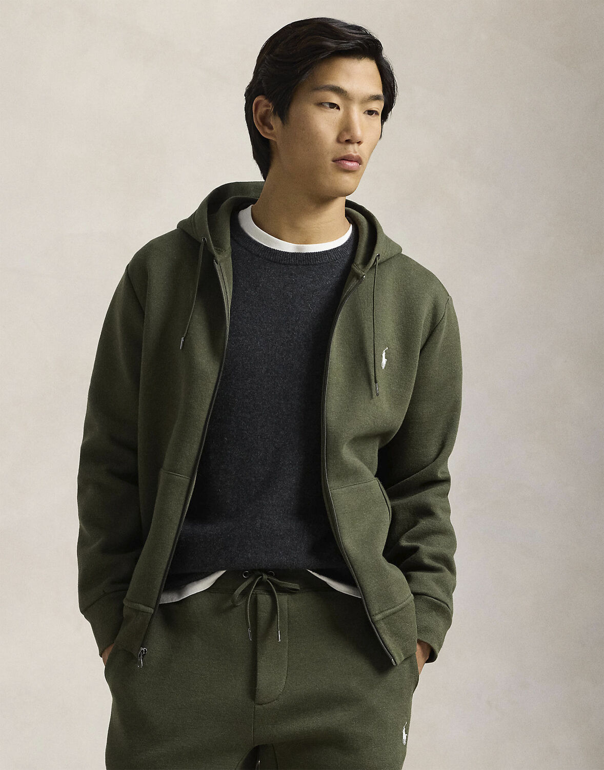 Double-Knit Full-Zip Hoodie
