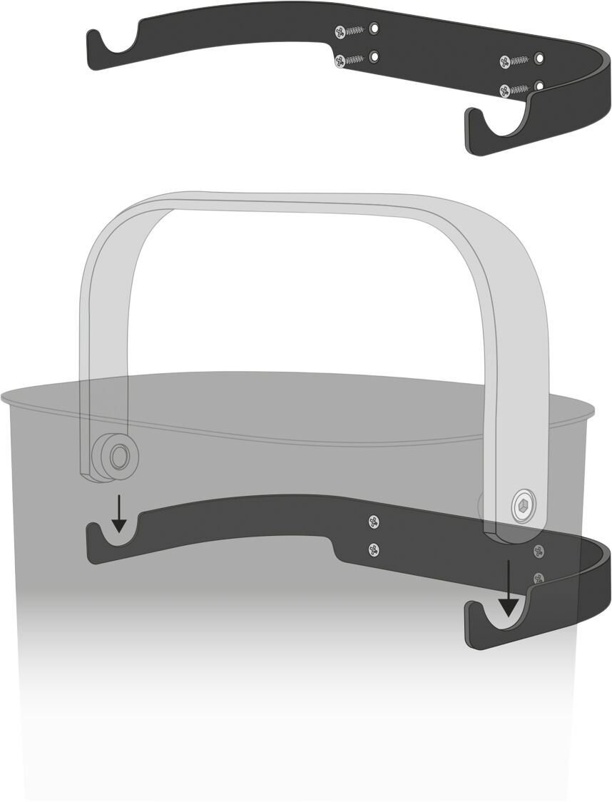 Reflect V&aelig;gbeslag til affaldssorteringsspand 6 l