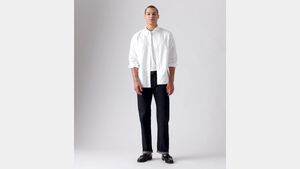 AUTHENTIC BUTTON DOWN DARK SLA