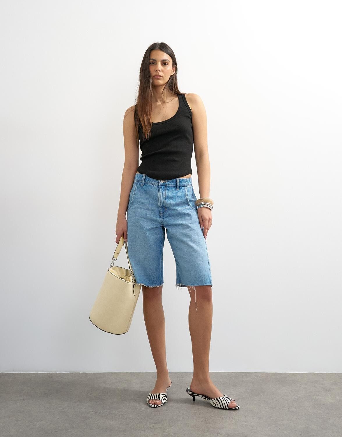 Tsbritt Sl Rib Scoop Curve Hem Vest Jrs