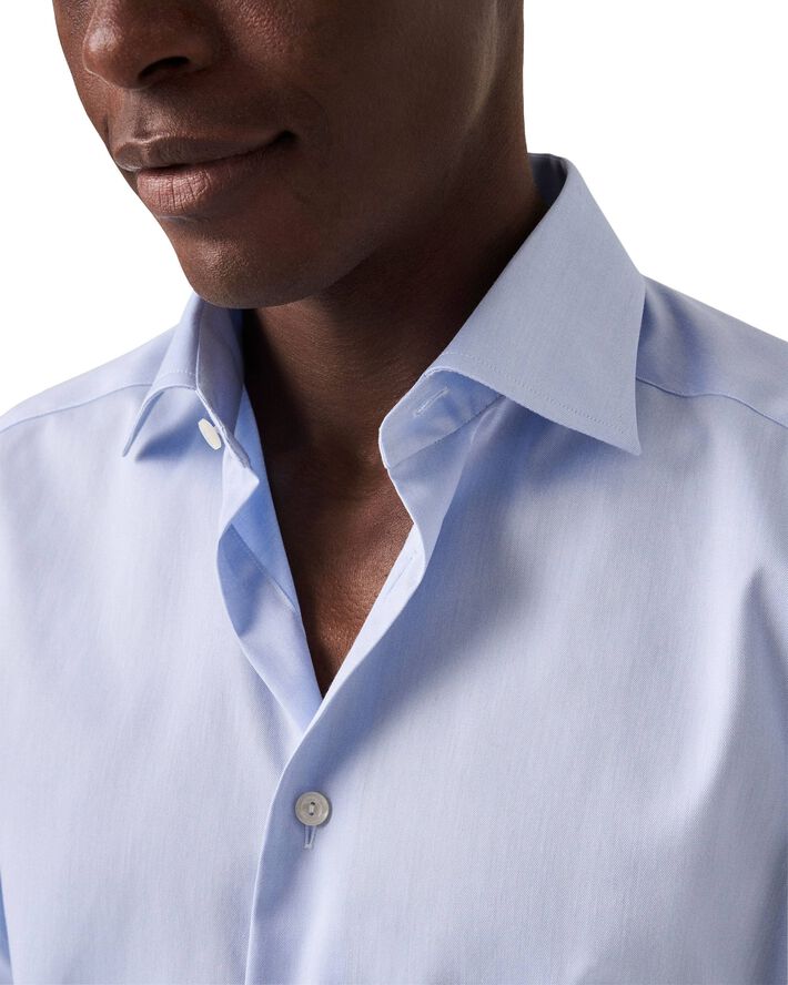 White Signature Twill Shirt Extra Long Sleeves - Slim Fit