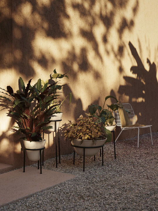 Daiza Planter, H47/Ø35, Ivory