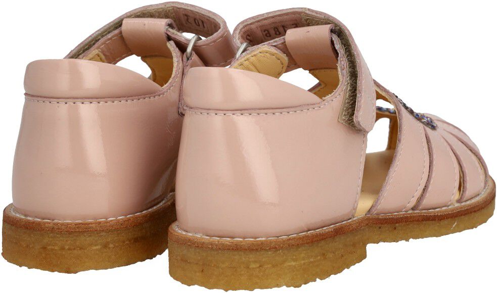 Hjertesandal med glitter hjerte