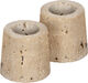 Travertine Candleholder taper, S, Desert beige, 2-pack, 3,5x