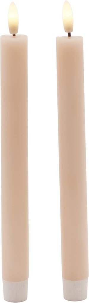 Sille Krone 2 Stk. s&aelig;t, &Oslash;2x25cm, Dusty Peach