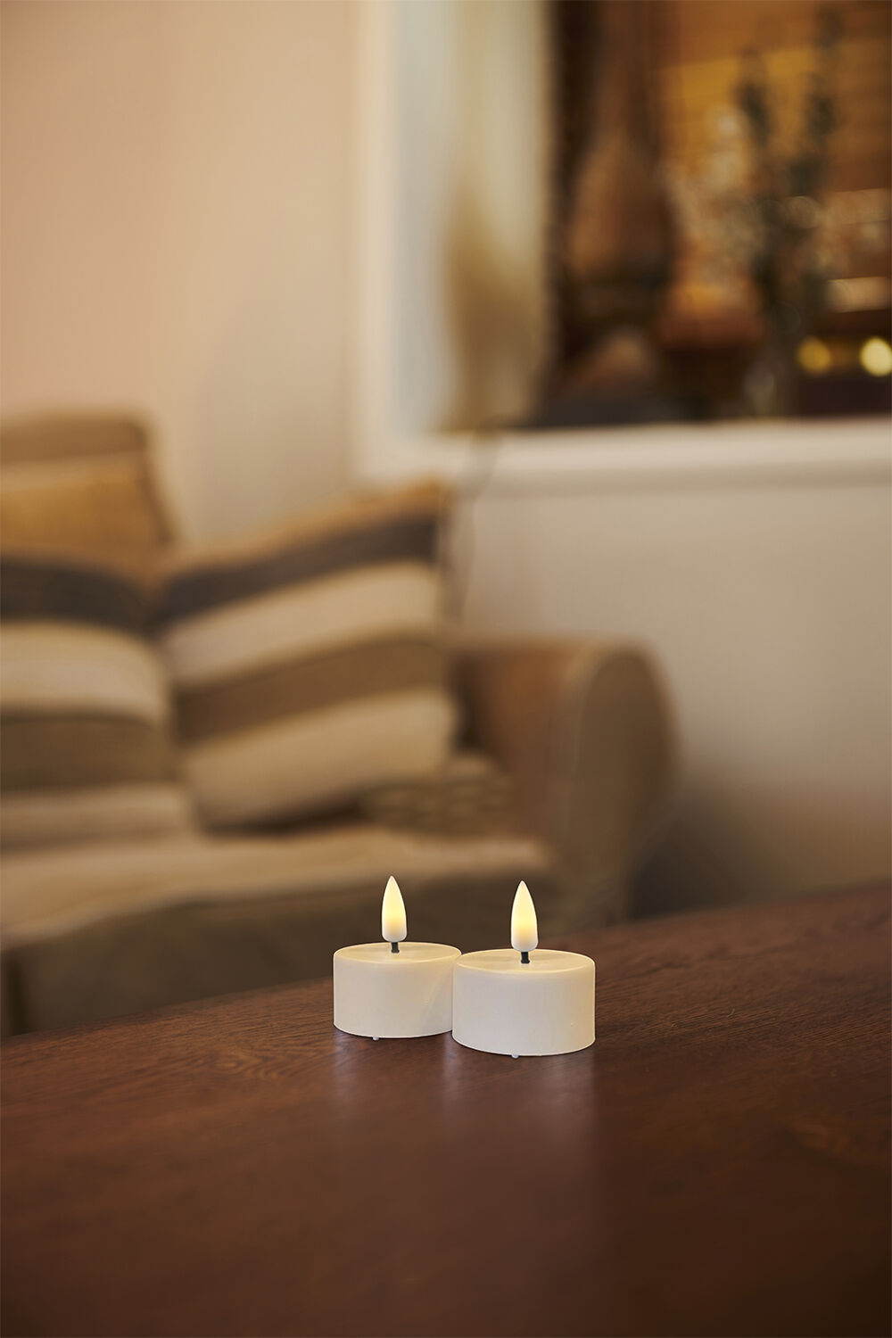 Sille Genopladelig Fyrfadslys 2 stk s&aelig;t