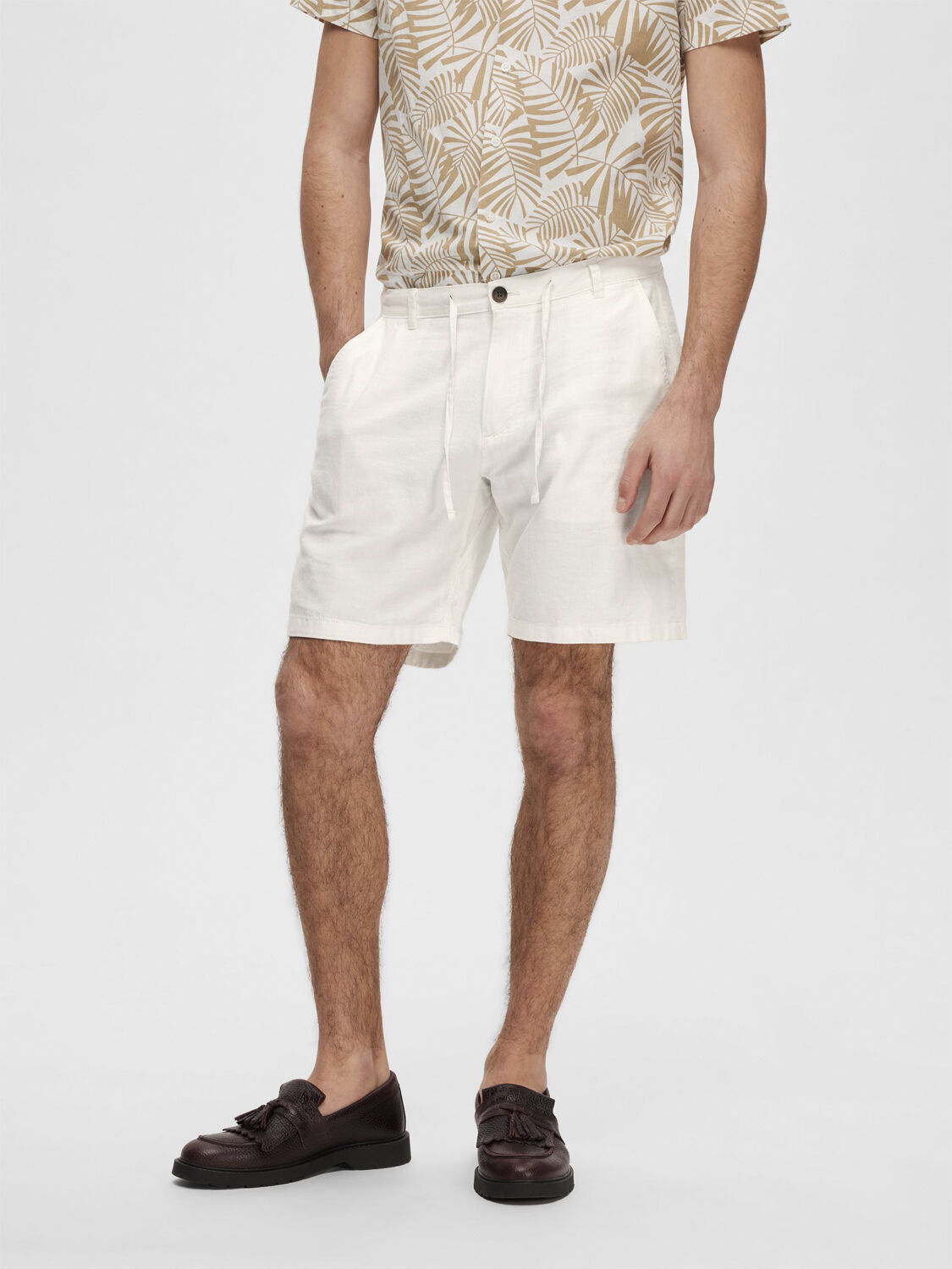 SLHCOMFORT-BRODY LINEN SHORTS W NOO