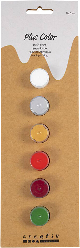 Plus Color Hobbymaling, 6x5ml.