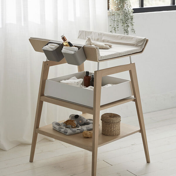 Puslehyndebetræk til Linea puslebord, Cappuccino