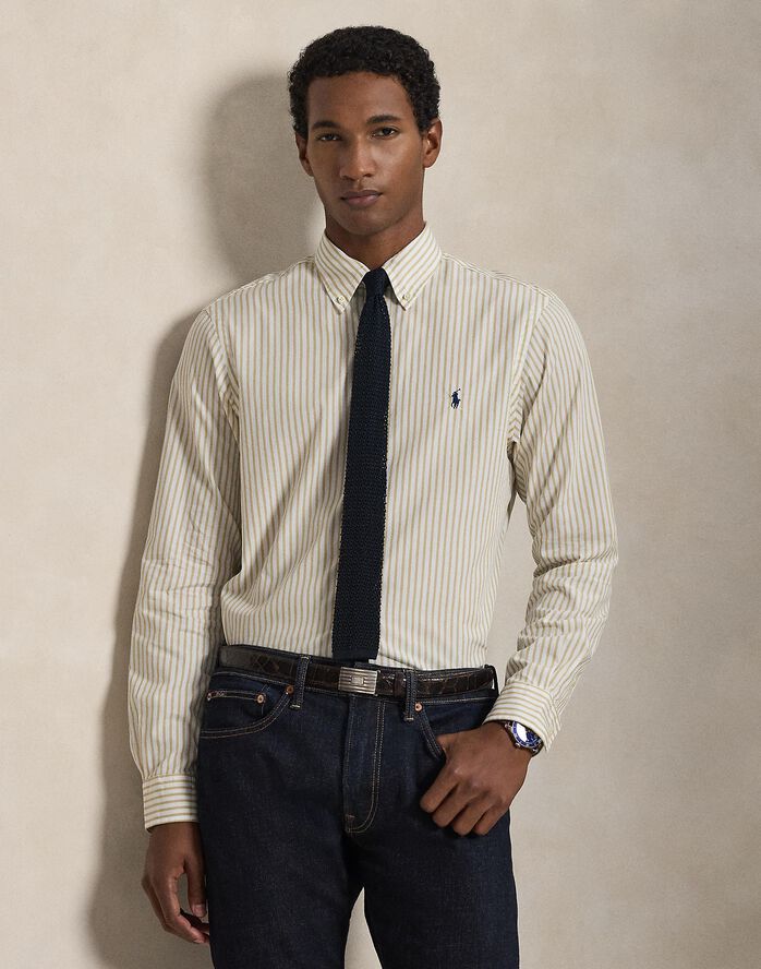 Custom-Fit Striped Broadcloth Shirt
