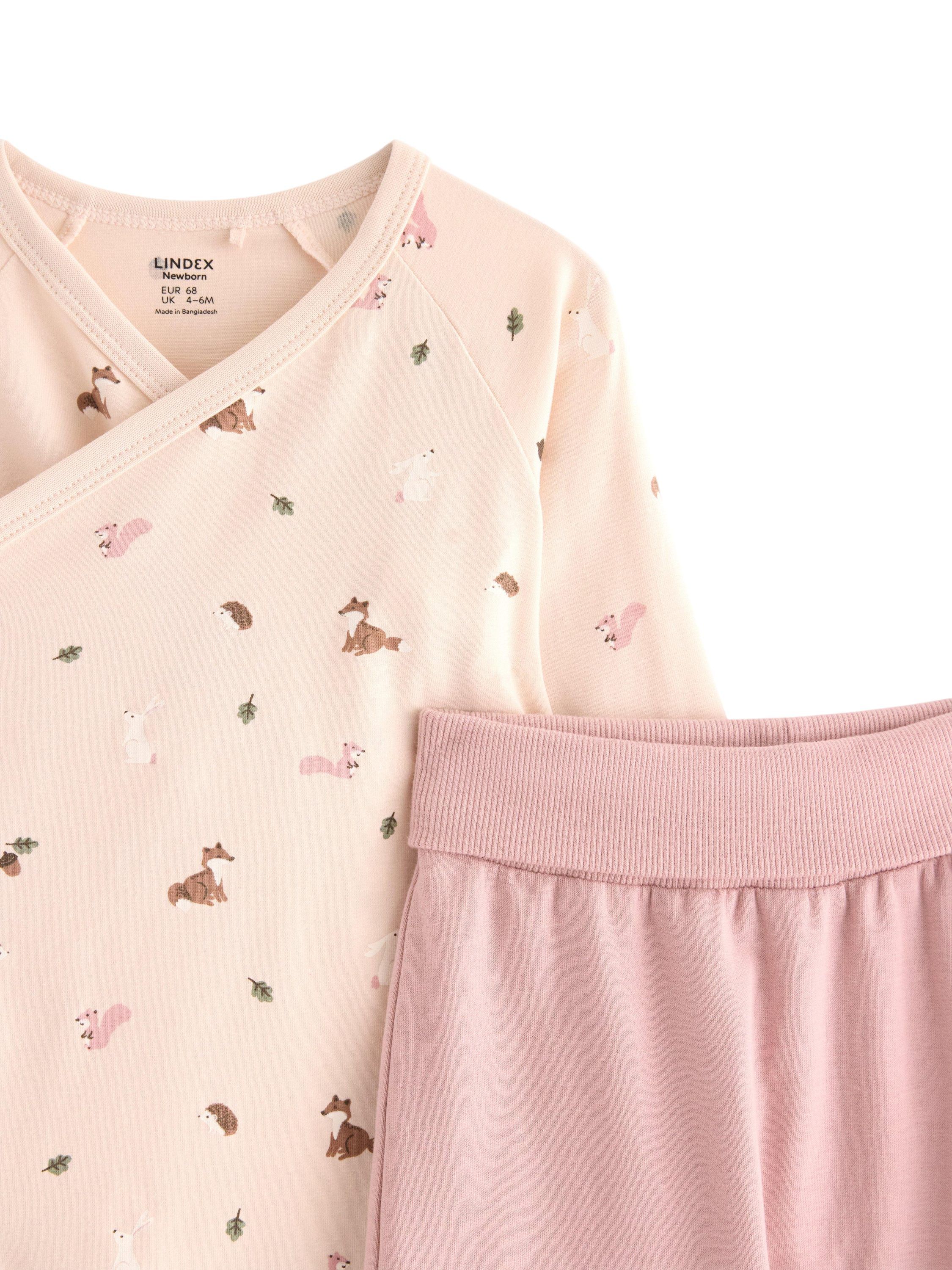 Set wrap body trousers forest