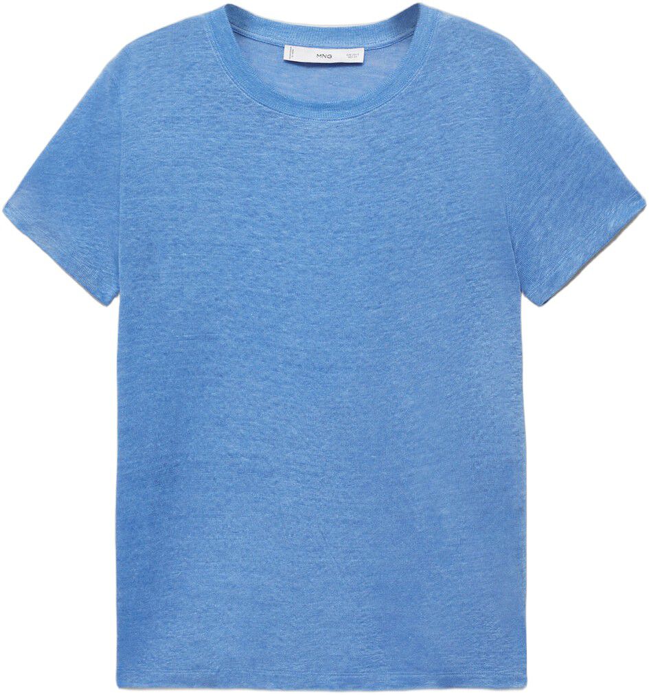 Short-sleeved linen t-shirt