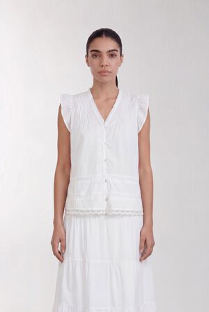 LR-ROSY 2 Bluse Hvid