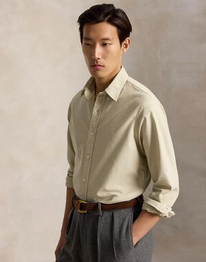Custom Fit Garment-Dyed Oxford Shirt