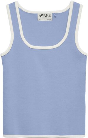 AWALICE SL U-NECK KNIT TOP