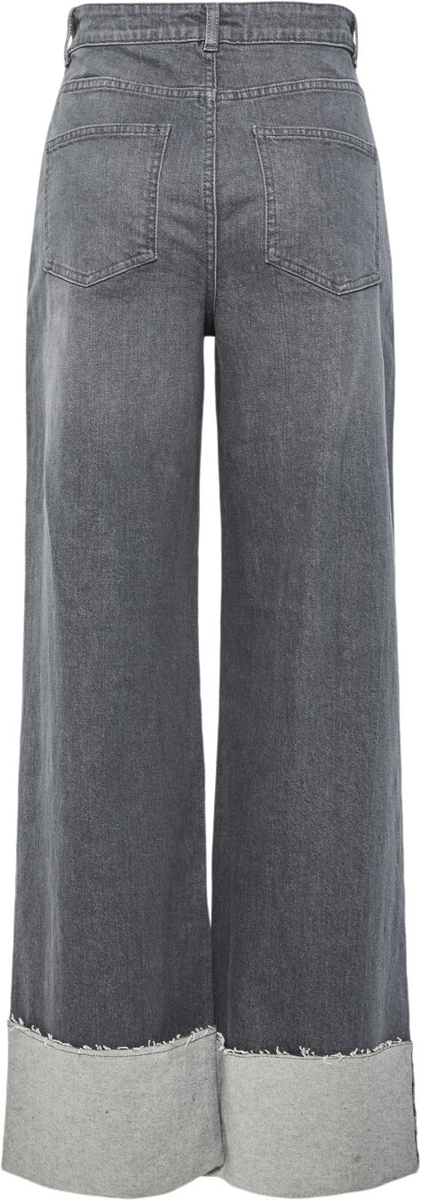 PCPIL HW STRAIGHT FOLD UP JEANS