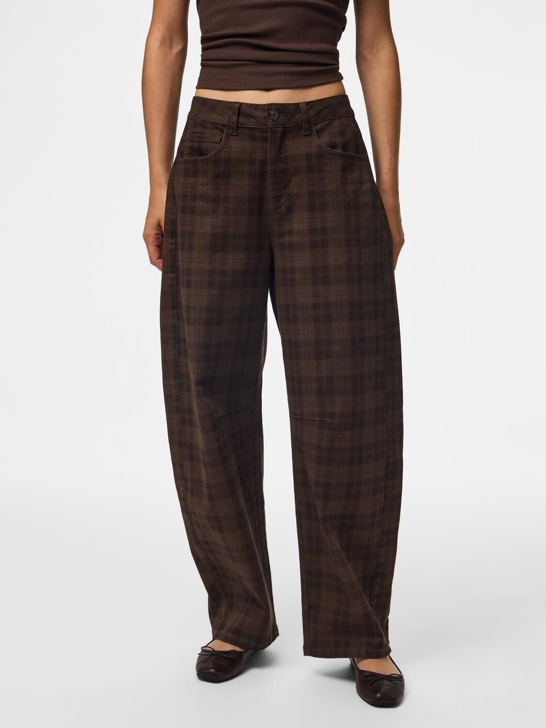 Pcvera Mw Barrel Check Jeans Dnm