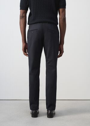 Barna slim-fit twill chino trousers