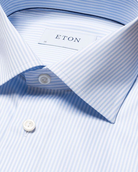 Contemporary Fit Light Blue Twill Shirt