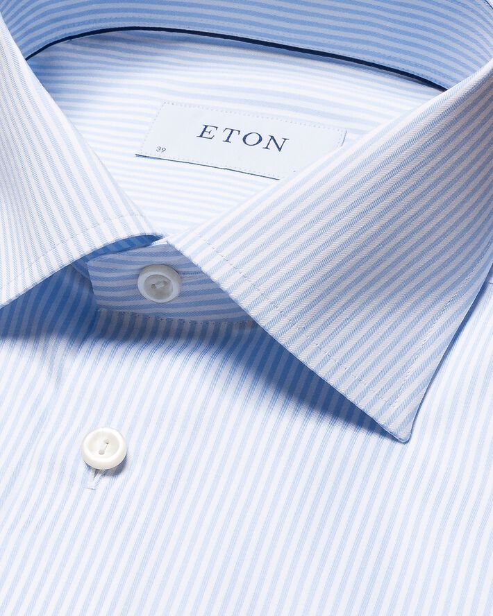 Contemporary Fit Light Blue Twill Shirt