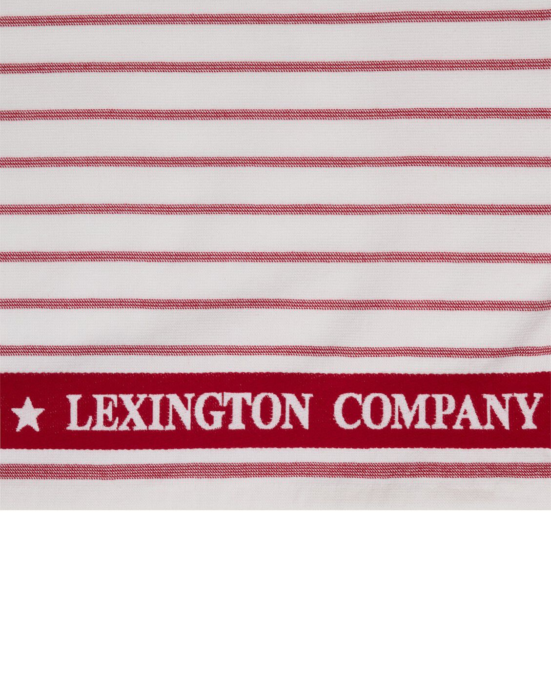 Randig k&ouml;kshandduk i ekologisk bomull