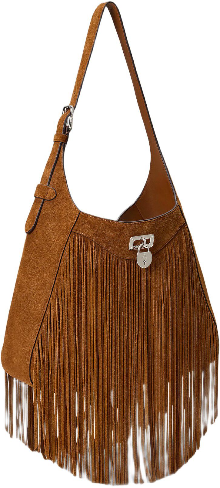 Fringe-Trim Large Tanner Shoulder Bag