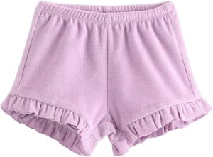 Myke frott&eacute;shorts med volangkant og