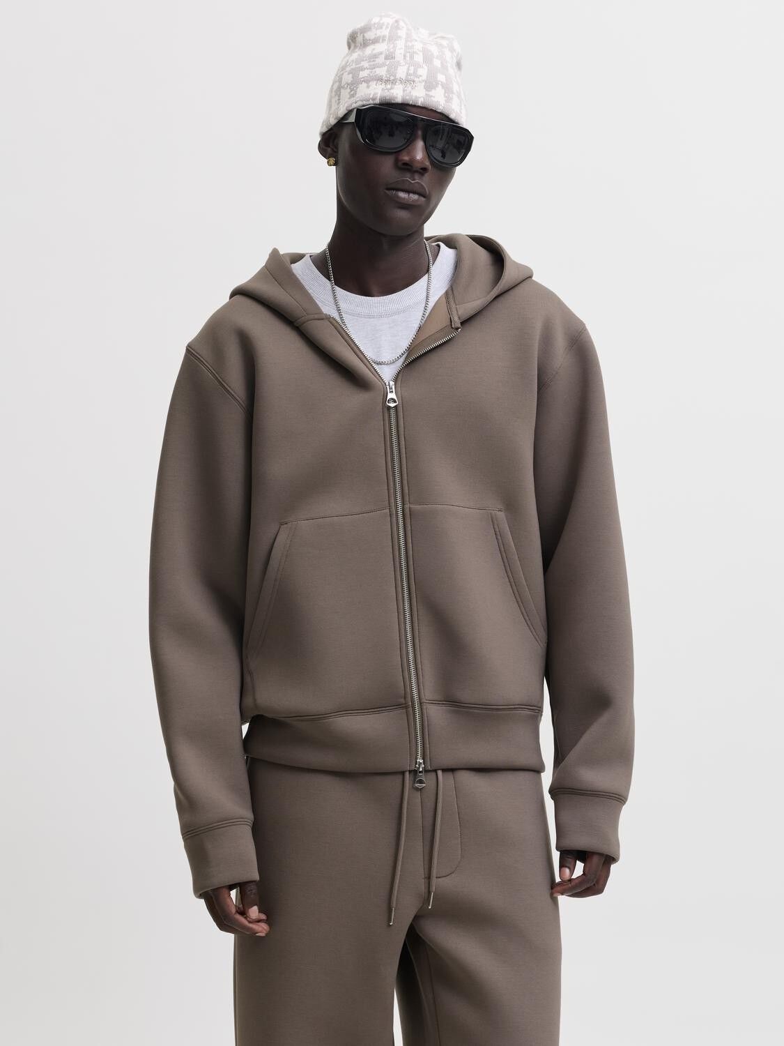 Jcolegacy Sweat Scuba Zip Hood Noos