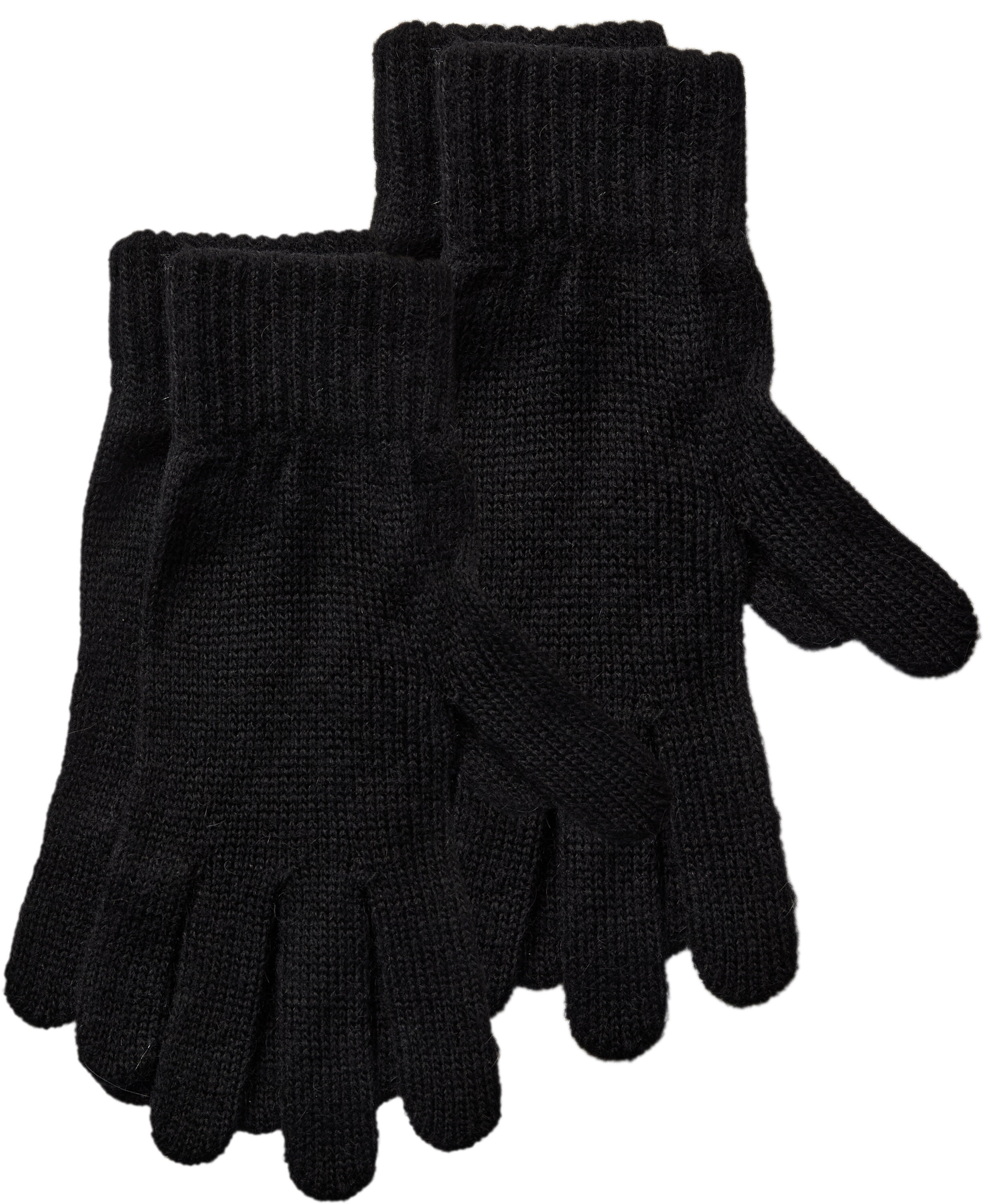 3920 2 Pack Knitted Gloves Black