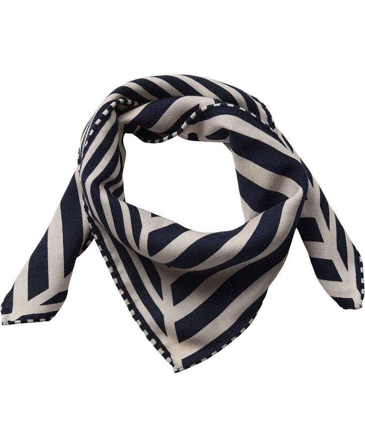 Geometric wool / silk Scarf - 61x61cm