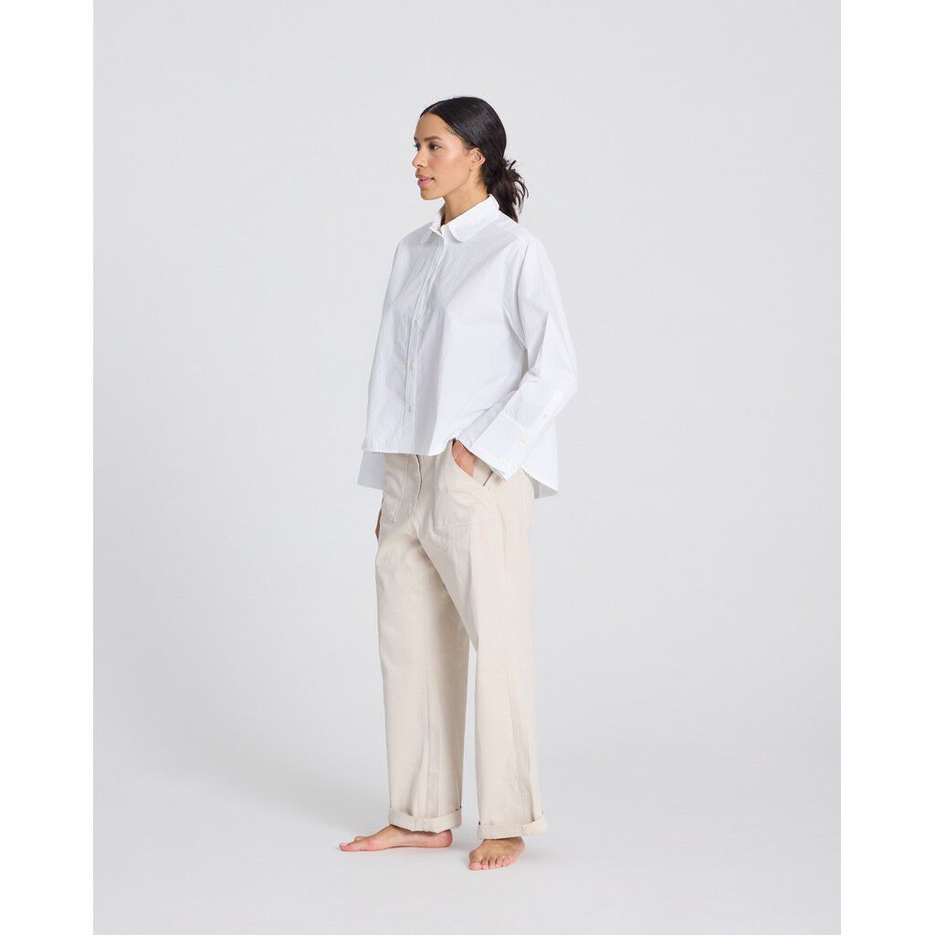 Flora Shirt Poplin Gots 243975