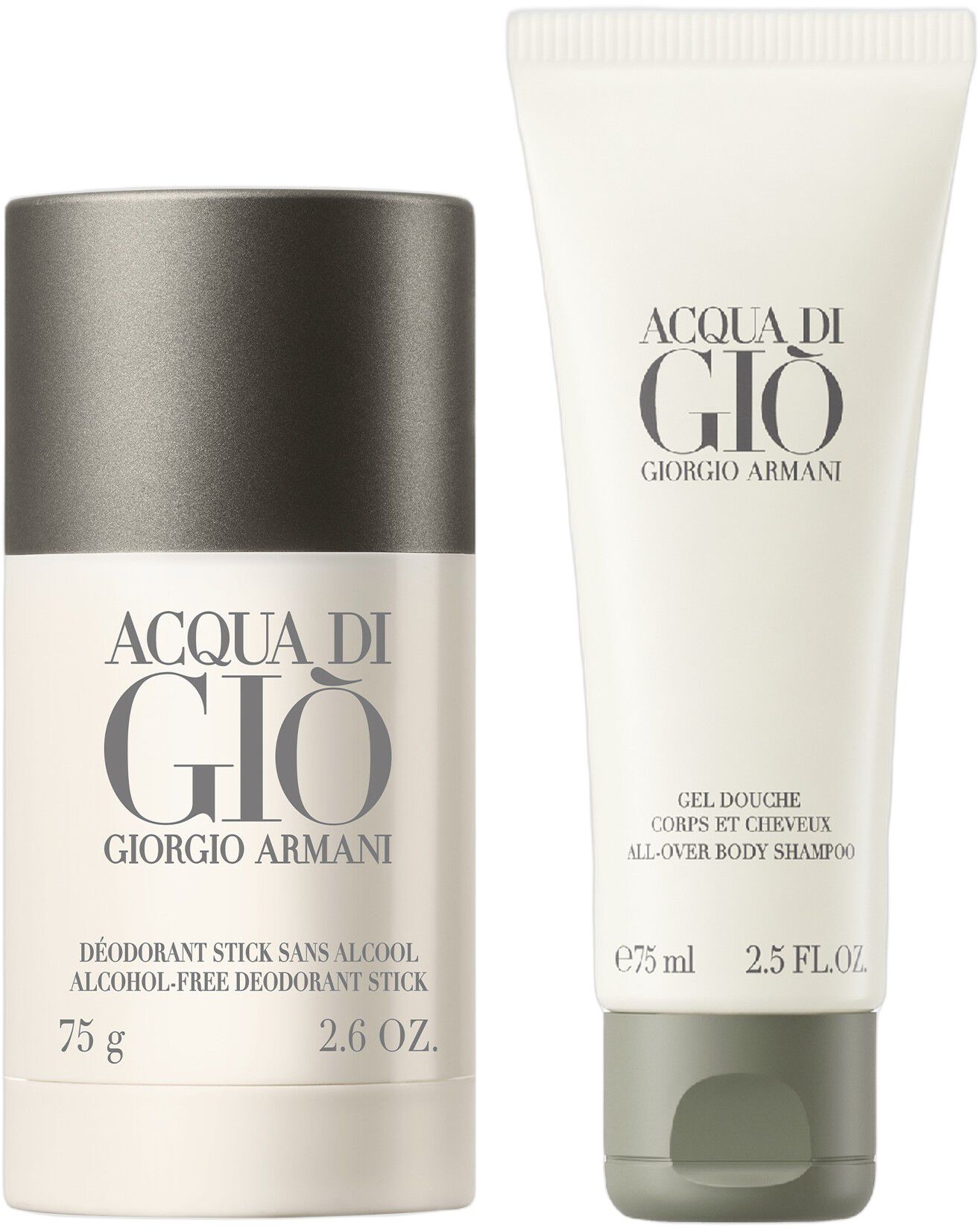 Acqua di Gi&ograve; EDT deodorant stick 75ml & shower gel 75ml Holiday 2025 G