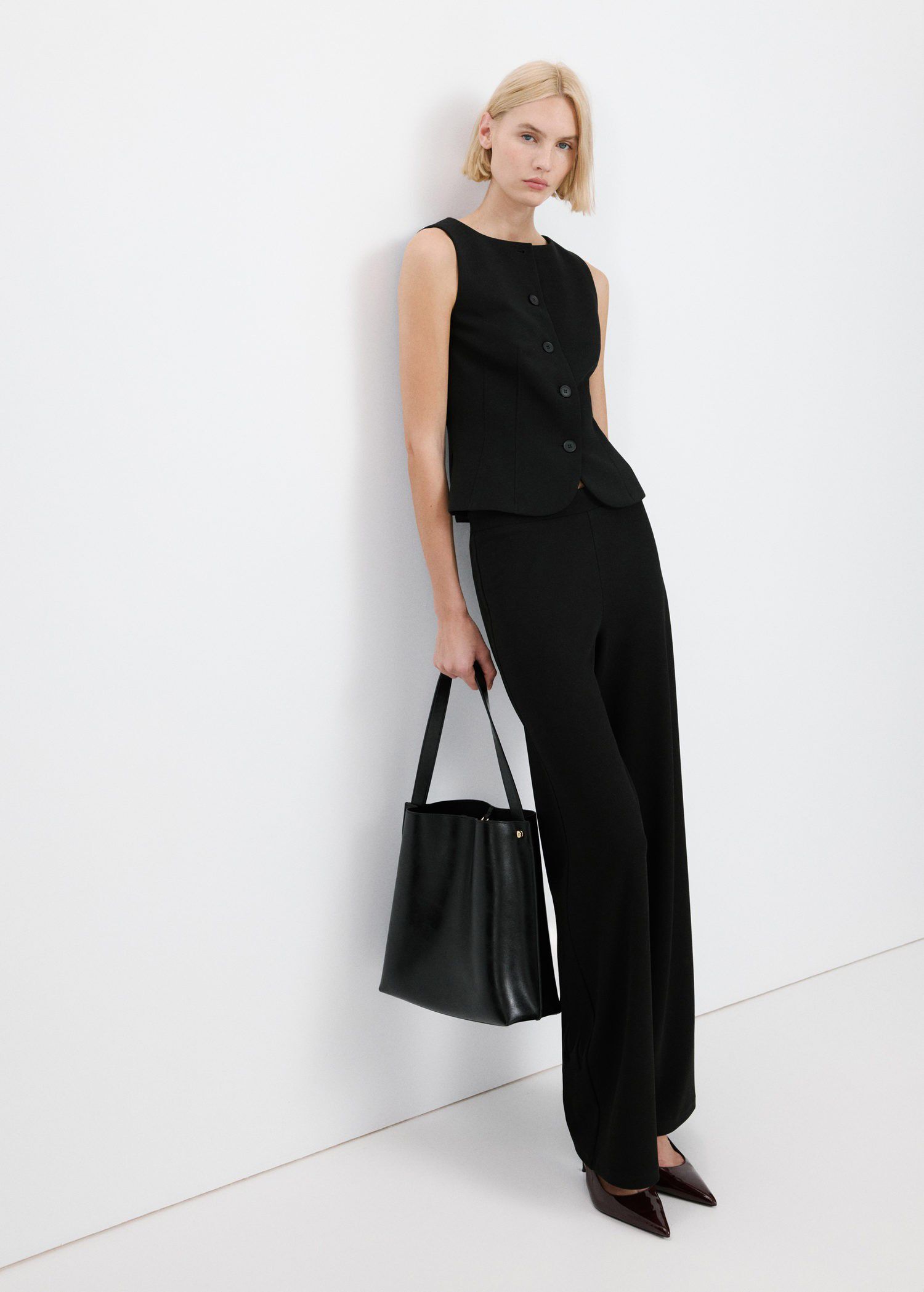 Suit waistcoat with buttons