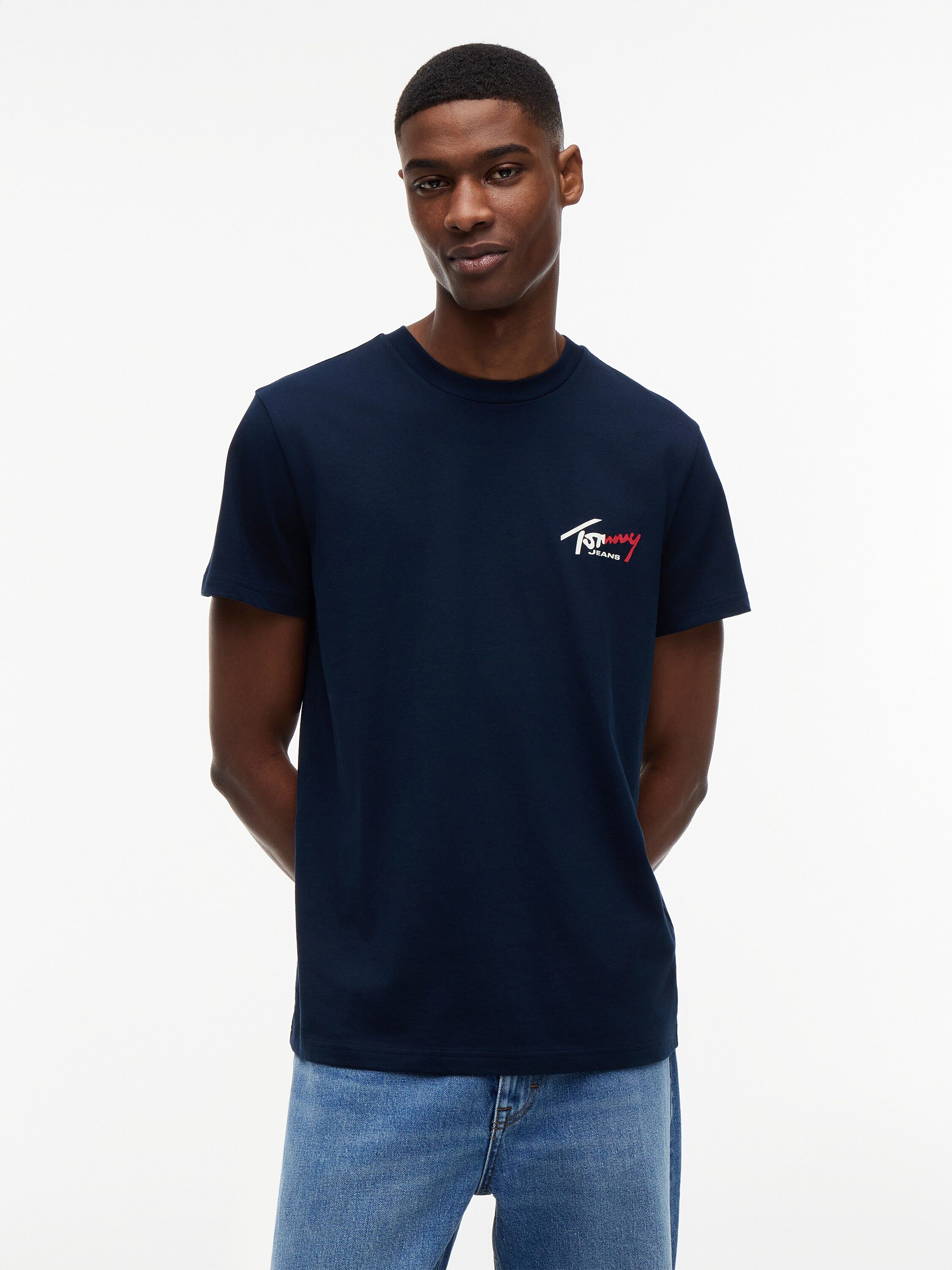 TJM SLIM SIGN CHEST SS TEE EXT