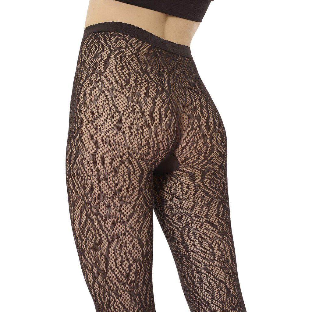 Rose Lace Effect Tights
