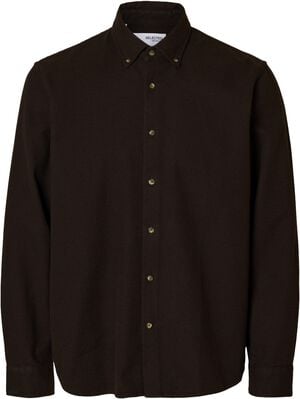 SLHREGNOAH MIX BDWN LS SHIRT CAMP