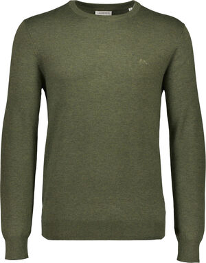 Mélange round neck knit