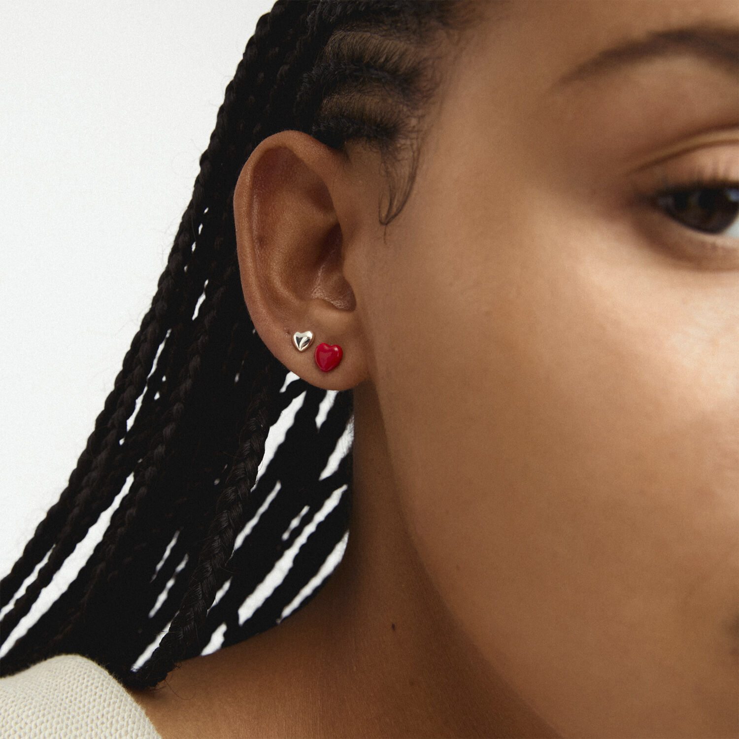 MAEVE earrings 2-in-1 set silver-plated