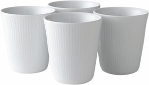 Vit r?fflad mugg 29 cl. 4 st.