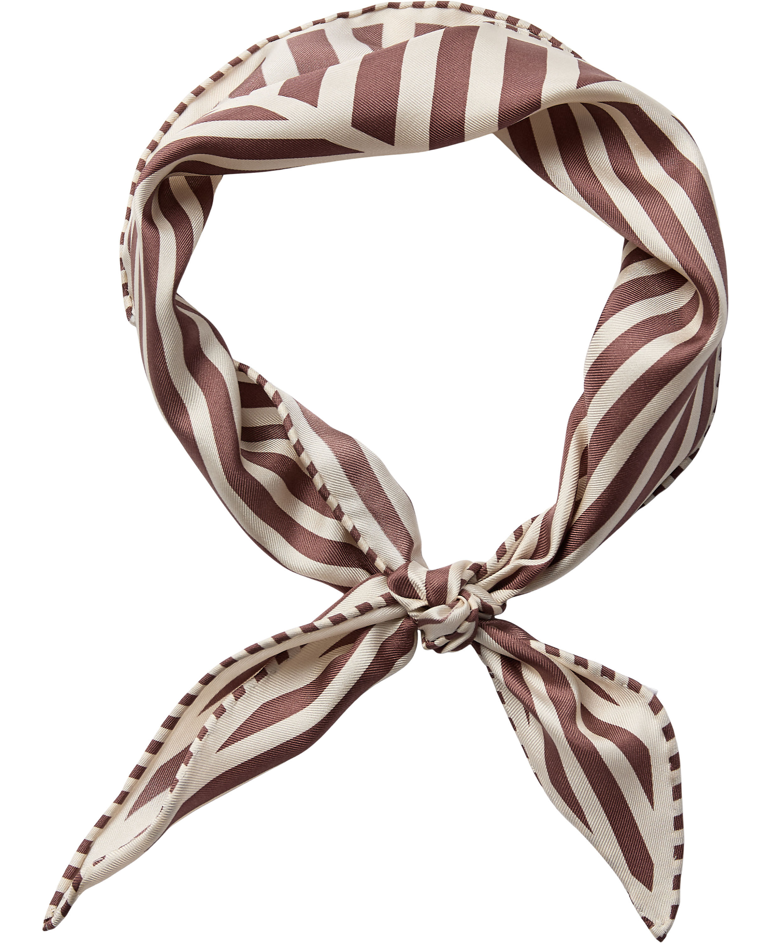 Geometric Scarf 100% Silk - 80x10cm