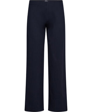 Straight-fit trousers with elastic