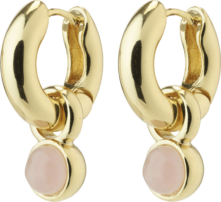 EVAH recycled rosa hoop earrings gold-plated